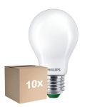 Mehrfachpackung 10x Philips MASTER LED Glühbirne Ultra Efficient E27 Birne Matt 4W 840lm - 840 Kaltweiß | Ersatz Für 60W