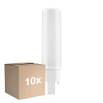 Mehrfachpackung 10x Ledvance Dulux-D LED 6W - 840 Kaltweiß | 4-Pins - Ersatz Für 13W
