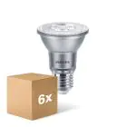 Mehrfachpackung 6x Philips Master Value LED Glühbirne Reflektor E27 PAR20 6W 500lm 25D - 927  | Höchste Farbwiedergabe - Dimmbar - Ersatz Für 50W
