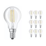 Lot 10x Ledvance CLASSIC LED E14 Poire Filament Claire 4.2W 470lm - 927 | Meilleur rendu de couleur - Dimmable - Remplacement 40W