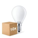 Lot 10x Philips Master Value LED Lustre E14 Boule Dépolie 3.4W 470lm - 927 Blanc Très Chaud | Meilleur Rendu Des Couleurs - Dimmable - Équivalent 40W