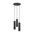 Nordlux Suspension Luminaire Tilo Métal Noir | IP20 - Convient pour 3x GU10