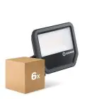 Lot 6x Ledvance Projecteur LED Aluminium Noir 41W 5500lm 100D - 830  | IP66 - Symétrique