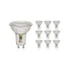 Lot 10x Spot LED GU10 PAR16 5.5W 560lm 36D - 830 Blanc Chaud | Équivalent 80W