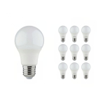 Lot 10x LED E27 Poire Dépolie 8W 806lm - 840 | Remplacement 60W